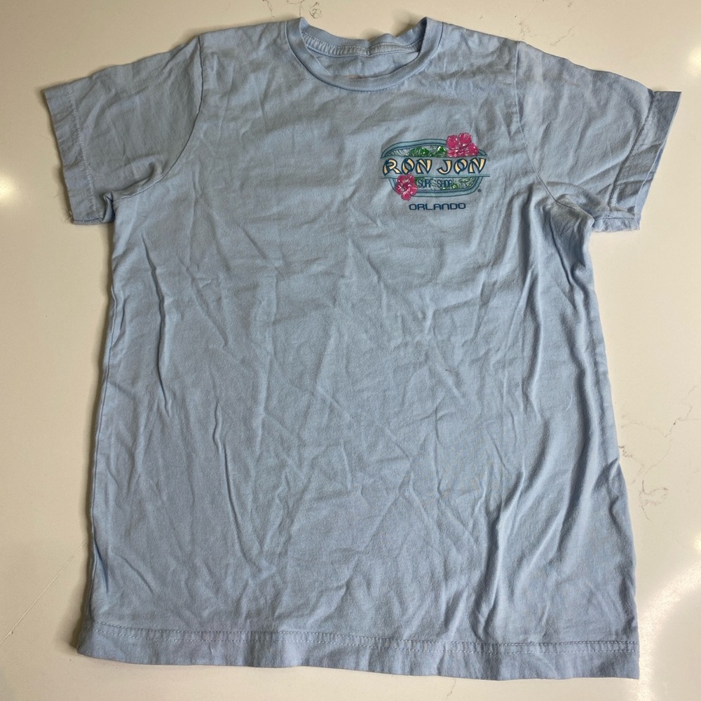 Ron Jon Light Blue Kids Short Sleeve Tee